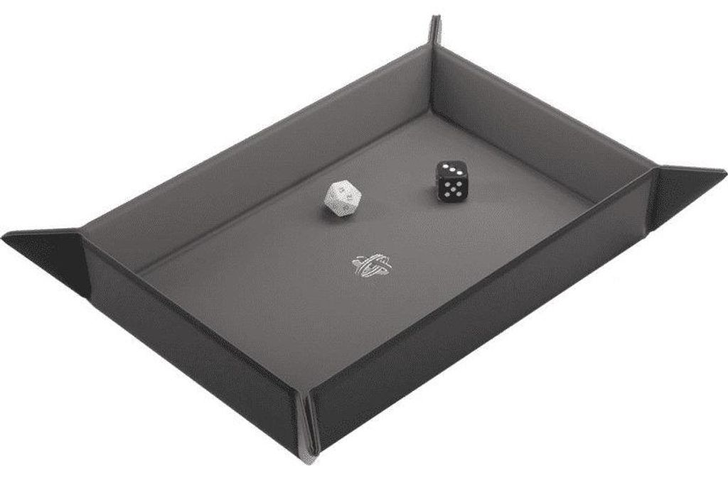 Plateau à dés magnétique rectangulaire noir et gris pour Image du produit 