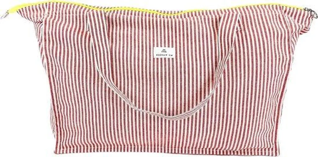 Grand sac de plage noir XXL 50L en toile imperméable haute densité