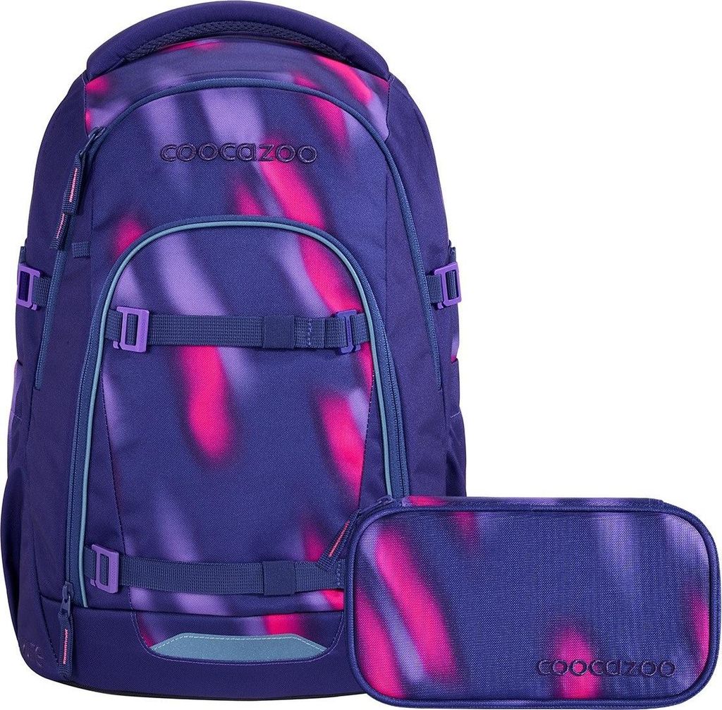 Coocazoo, Schulrucksack-Set MATE Aurora Glow 2-teilig