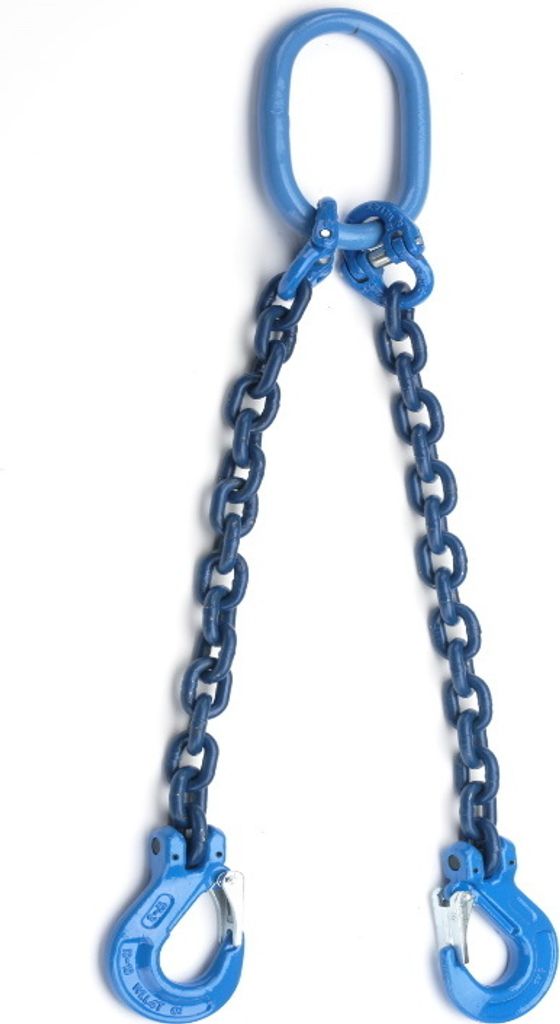 2-Strang Anschlagkette 3m GK10 10mm blau