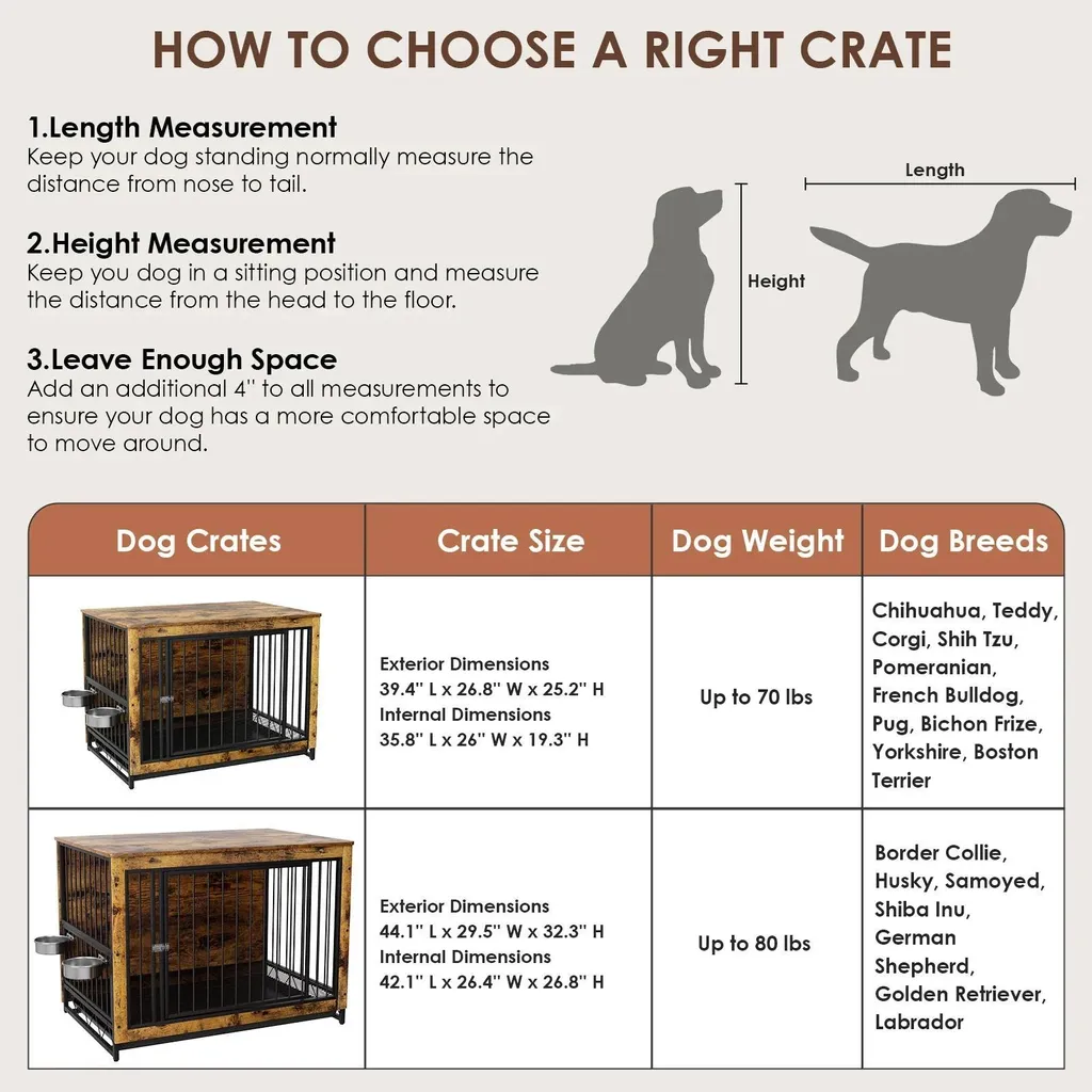 Niche d'intérieur design et table d'appoint 99cm pour grands chiens - 6