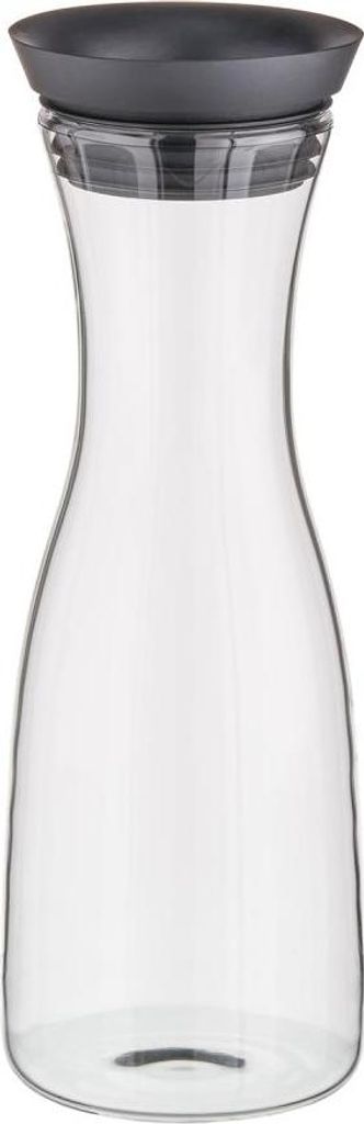 APS 10766 Glas-Karaffe, Glas/Edelstahl, 1 Liter, Ø 9,5 cm, Höhe 29 cm