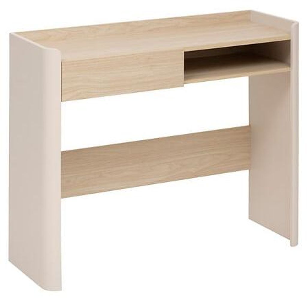 Konsole, rund, Länge 100 cm, elfenbeinfarben