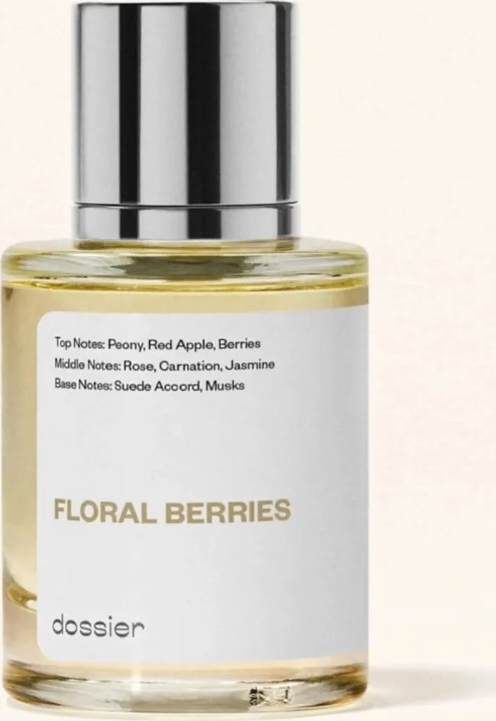 Dossier Floral Berries 50ml : Parfum Vegan aux Notes de Baies et Fleurs