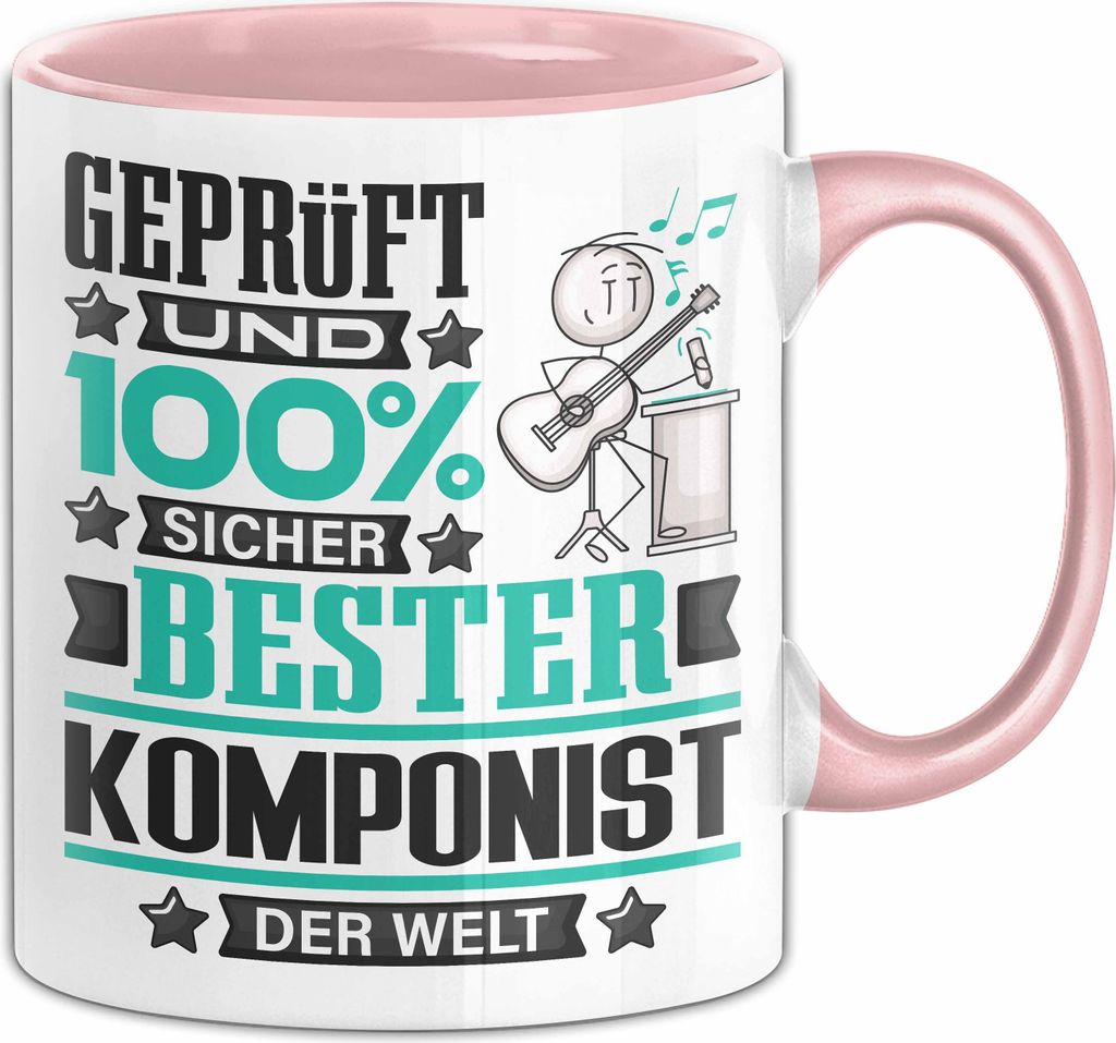 Komponist Geschenk Lustiger Spruch für Komponist Geschenkidee Bester Komponist Der Welt (Rosa)