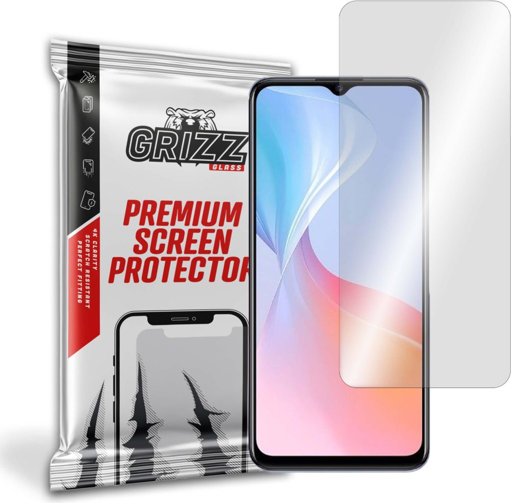 Hybriertes Glas GrizzGlass HybridGlass für Vivo T1x 5G