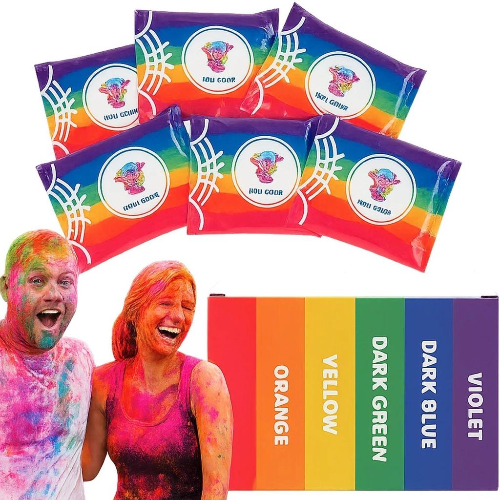 6X Holi Powder Festival of Colors Farben