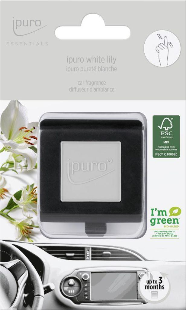 ipuro Essentials Autoduft White Lily Produktbild 