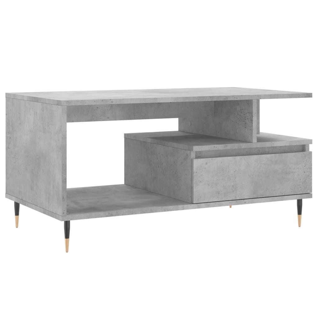 Couchtisch Betongrau 90x49x45 cm Holzwerkstoff