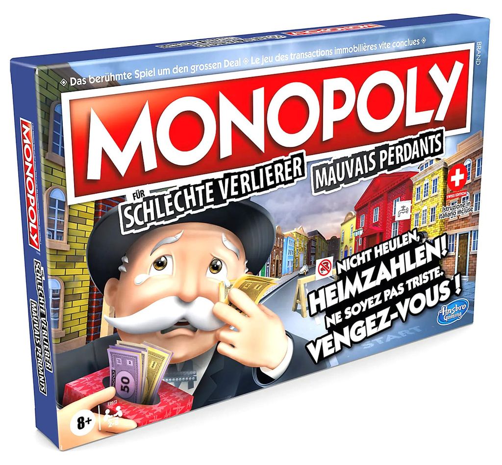 Hasbro - Monopoly - Pour les mauvais perdants Image du produit 