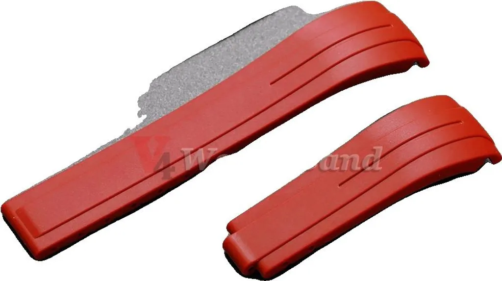 Cinturino 21mm in Gomma Rossa di Grado Superiore | Flessibile Unisex