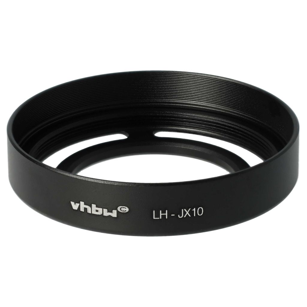 vhbw Gegenlichtblende für 52mm Objektiv, Schwarz, Metall, Rund, 6,2 cm