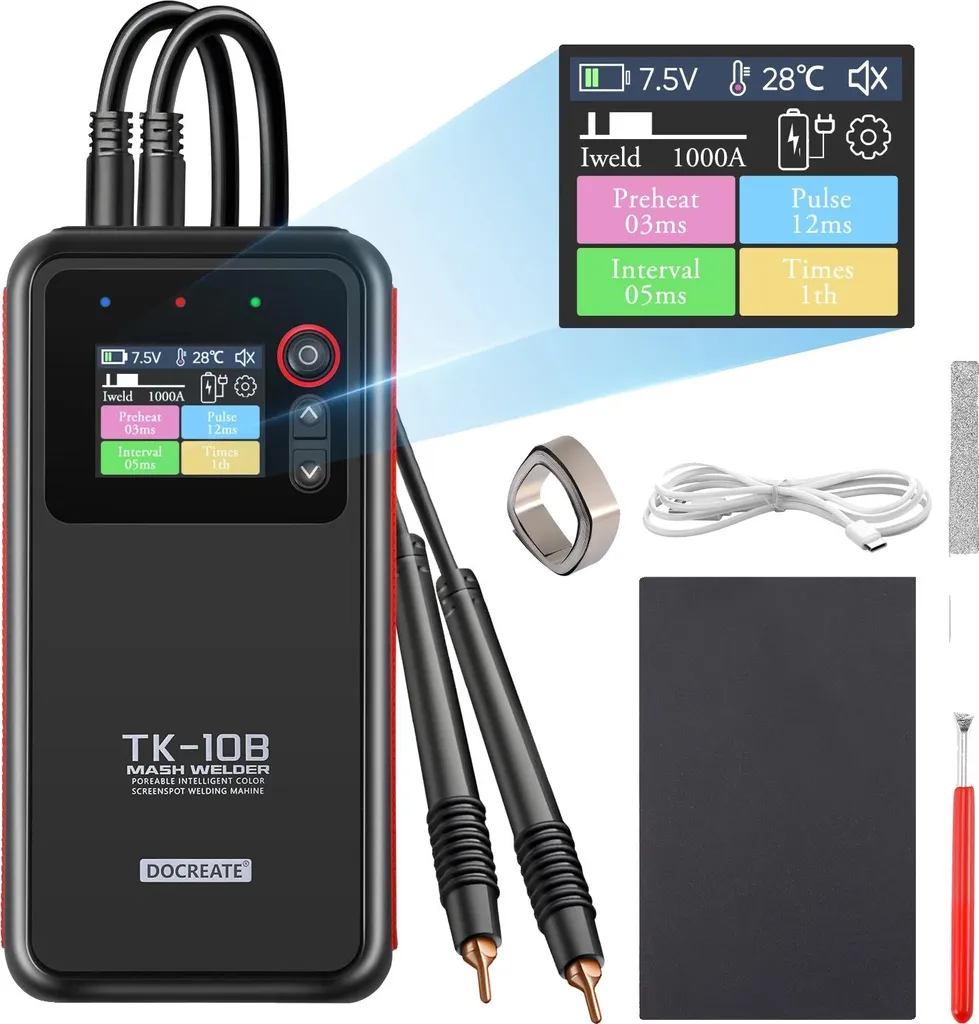 Soudeuse par points à batterie noire : double impulsion et haute puissance
