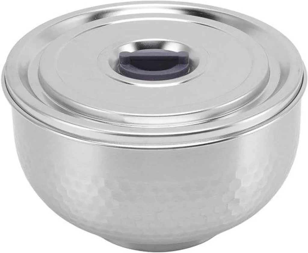 Casserole à riz et soupe isolée en inox 14 cm pour garder vos repas au chaud