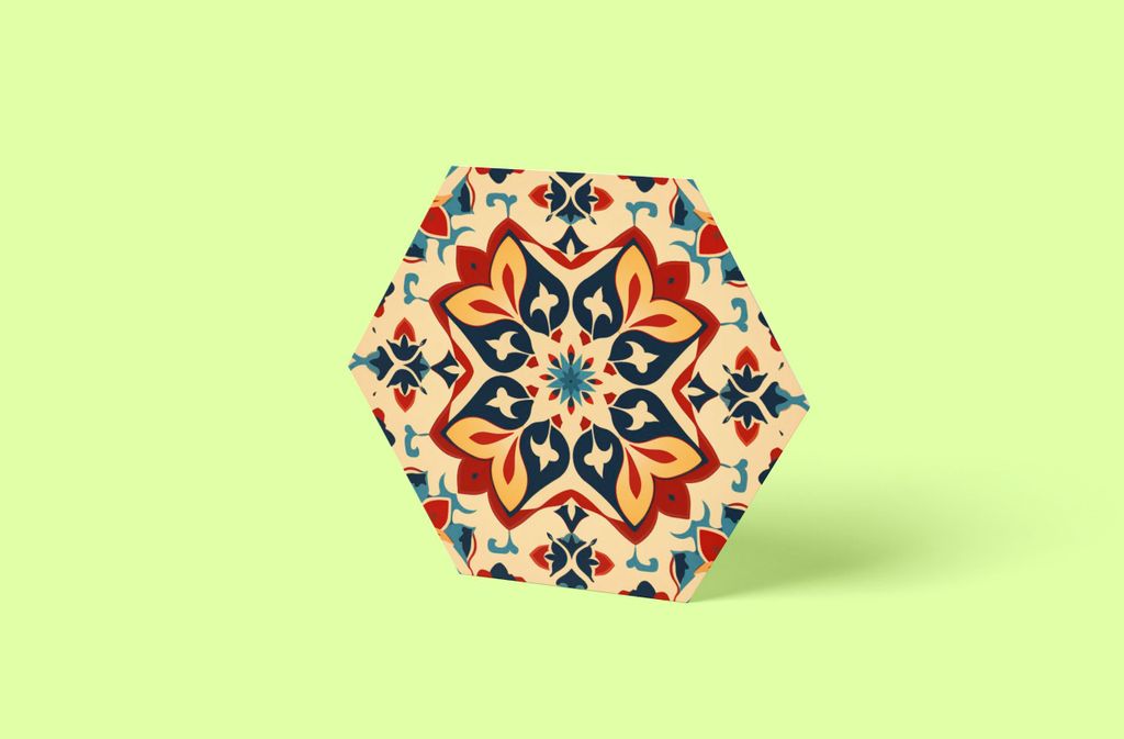 Marokko Fliesen Hexagon | Größe in cm: 30 x 30