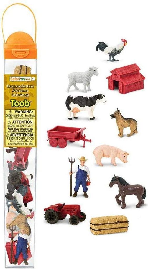 Safari 682604 Auf der Farm Toob Mini Spielfiguren - Set