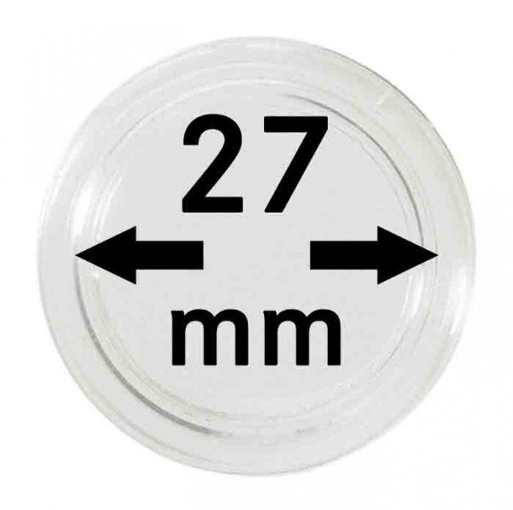 Lindner 2250027P Münzkapseln 27 mm-10er Pack Produktbild 