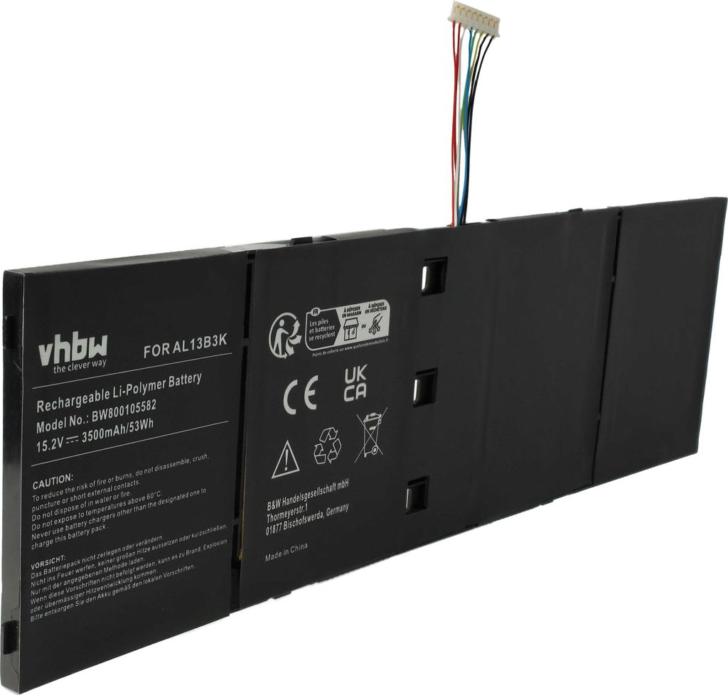 vhbw Akku kompatibel mit Acer Aspire R7-571G-73538G25ASS, Produktbild 