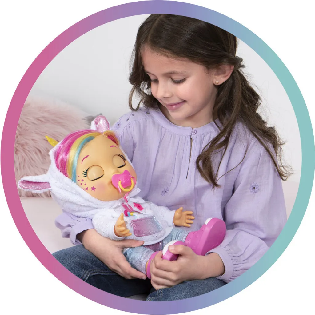 Poupée Bébé Interactive Cry Babies Dreamy avec 65 Réactions et Accessoires - 12