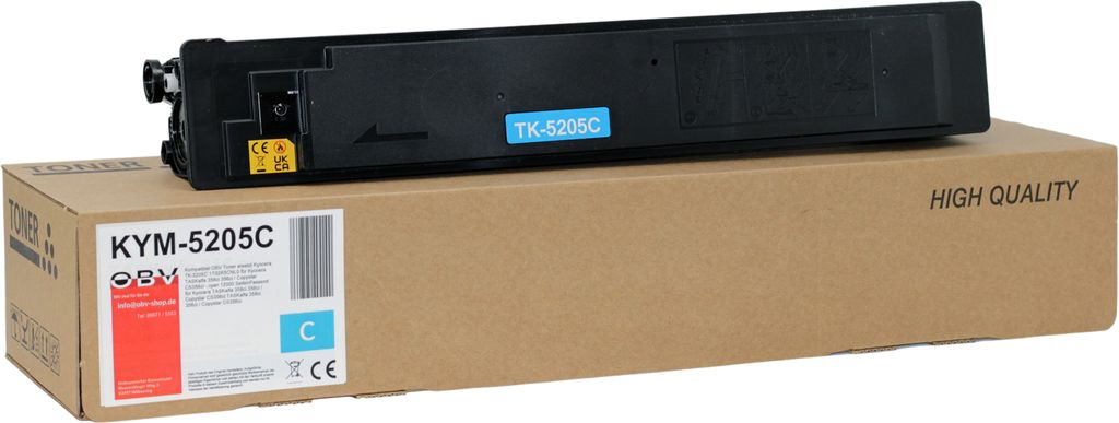 OBV Kompatibel TK-5205C 1T02R5CNL0 Toner passend für Kyocera Kycoera TASKalfa 358ci 356ci / Copystar CS356ci - cyan 12000 Seiten