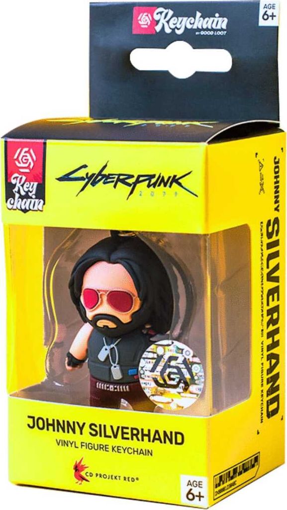 Cyberpunk 2077 Portachiavi in vinile Johnny Silverhand Immagine del prodotto 