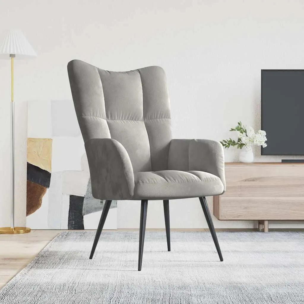 La Tua Nuova Poltrona Preferita | vidaXL Velluto Grigio | Relax Totale
