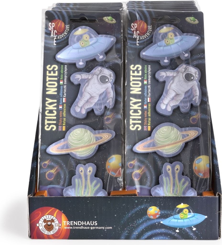 Haftnotizen „Space Adventure“ – 1 Stück, gemischt – TRENDHAUS