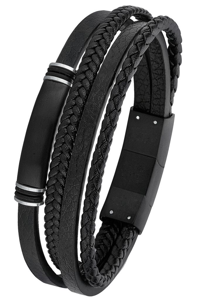 S.Oliver Herren Leder Armband 2026001