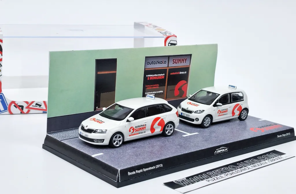 Driving School Sunny Duopack ABREX 1:43 - Set de Voitures Miniatures