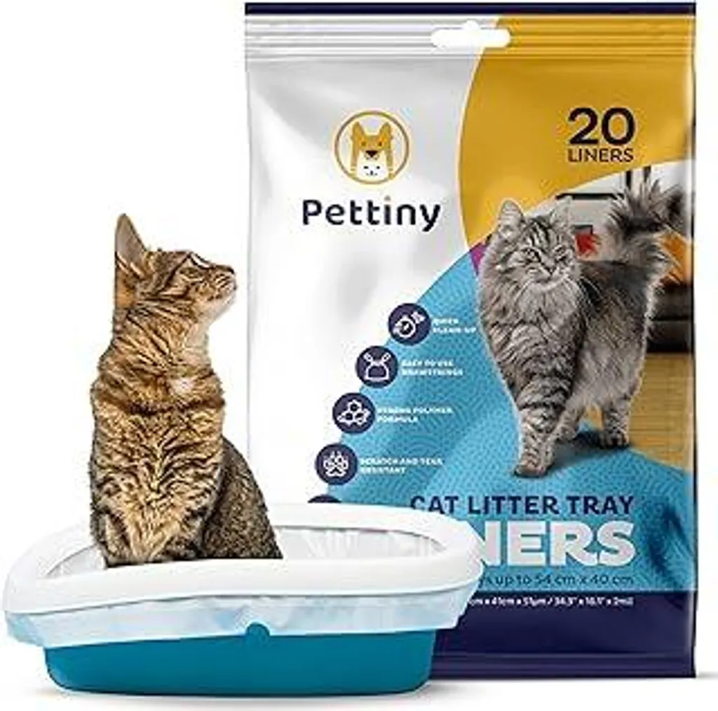 20 sacchetti per lettiera con cordoncini Sacchetti resistenti ai graffi per lettiere di medie e grandi dimensioni