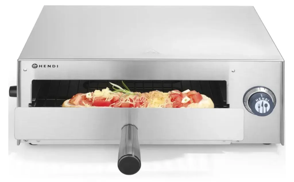 Petit four à pizza électrique 1450W - Cuisson rapide format 48x59 cm - 6
