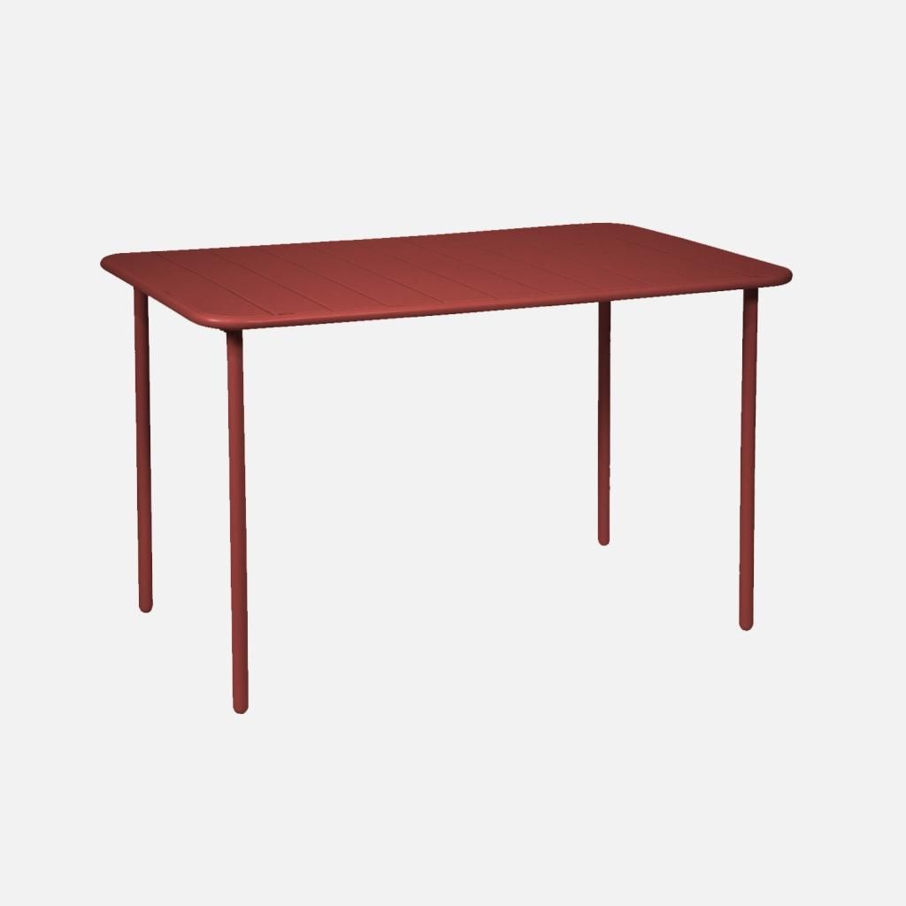 sweeek - Gartentisch aus Stahl für 4 Personen - Siena