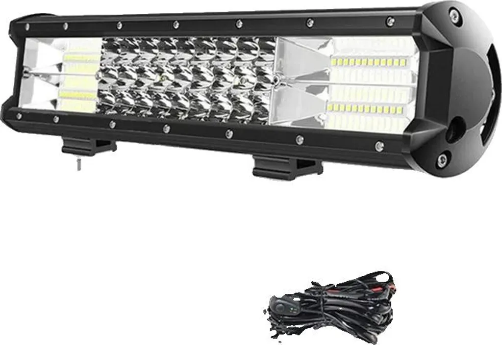 Projecteur de toit LED 216W triple rangée pour 4x4 et camionnette