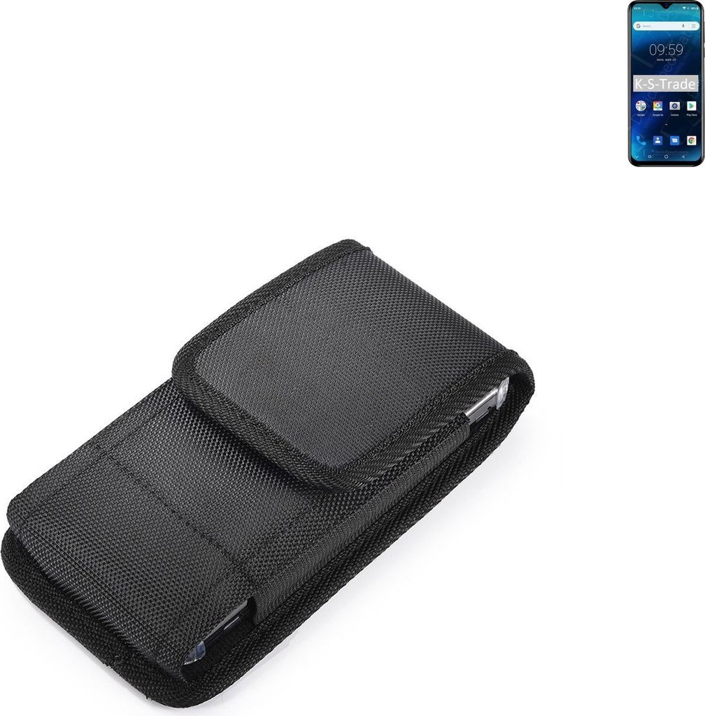 Holster Gürteltasche kompatibel mit Blackview A60 Holster Gürtel Tasche wasserabweisend Handy Hülle Schutz Hülle Outdoor schwarz K-S-Trade