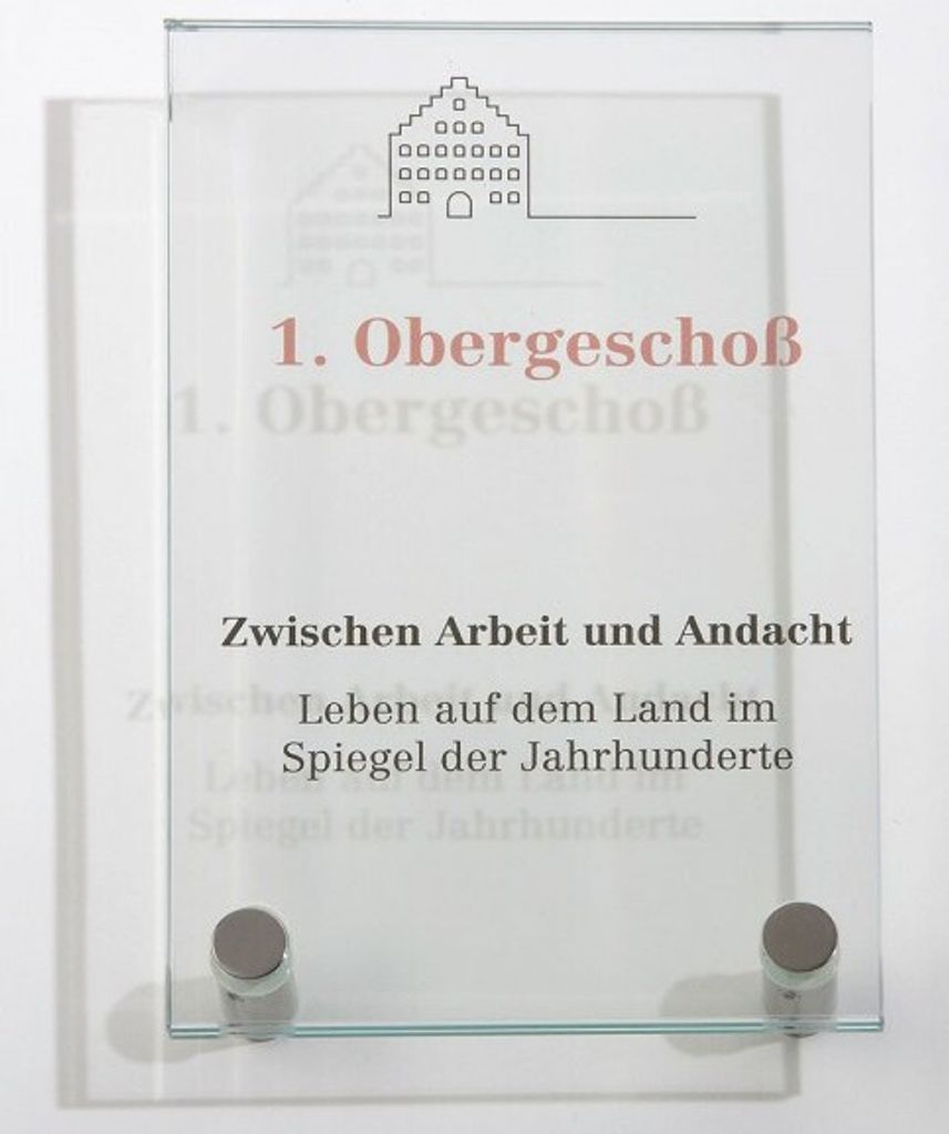 GALERIE Türschild, Format: 200x130 mm + 2 Halter i7324