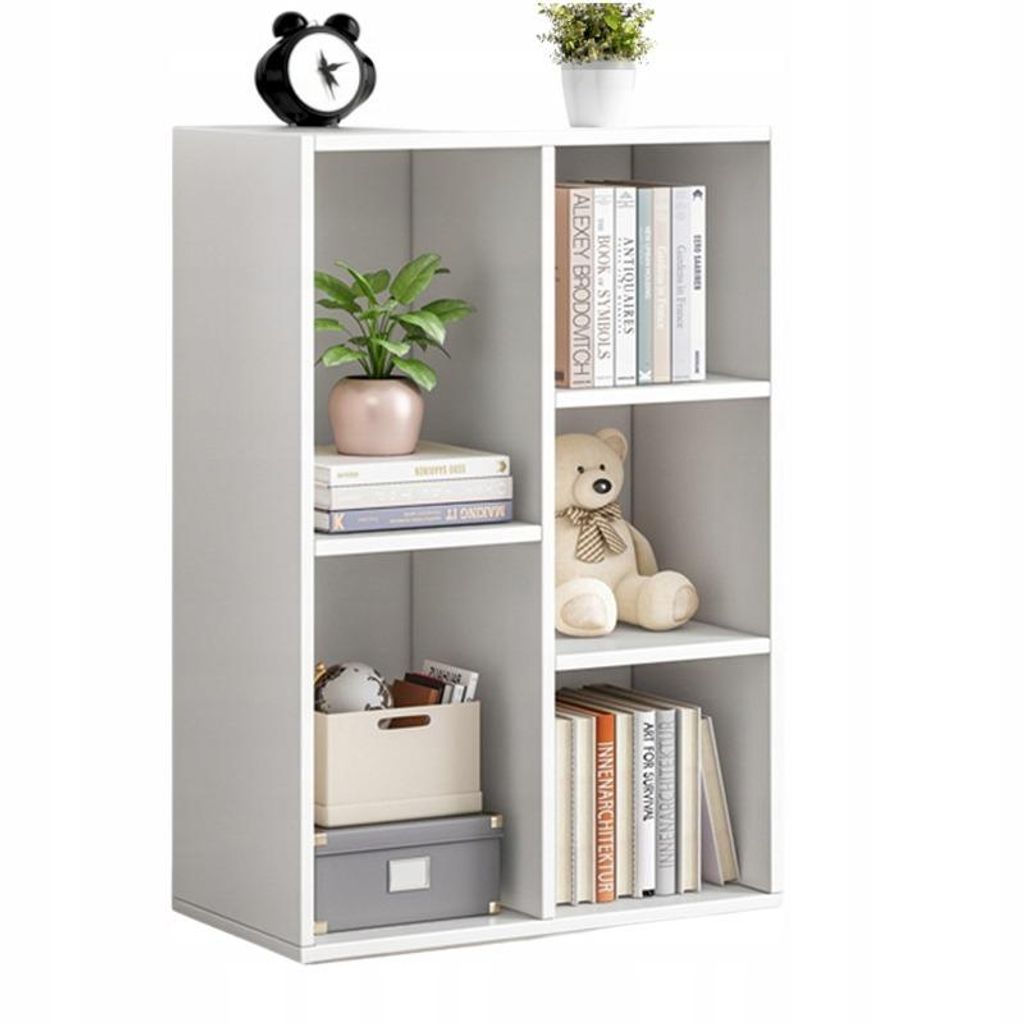 Scaffale bianco aperto, cassettone grande, armadio in stile Immagine del prodotto 