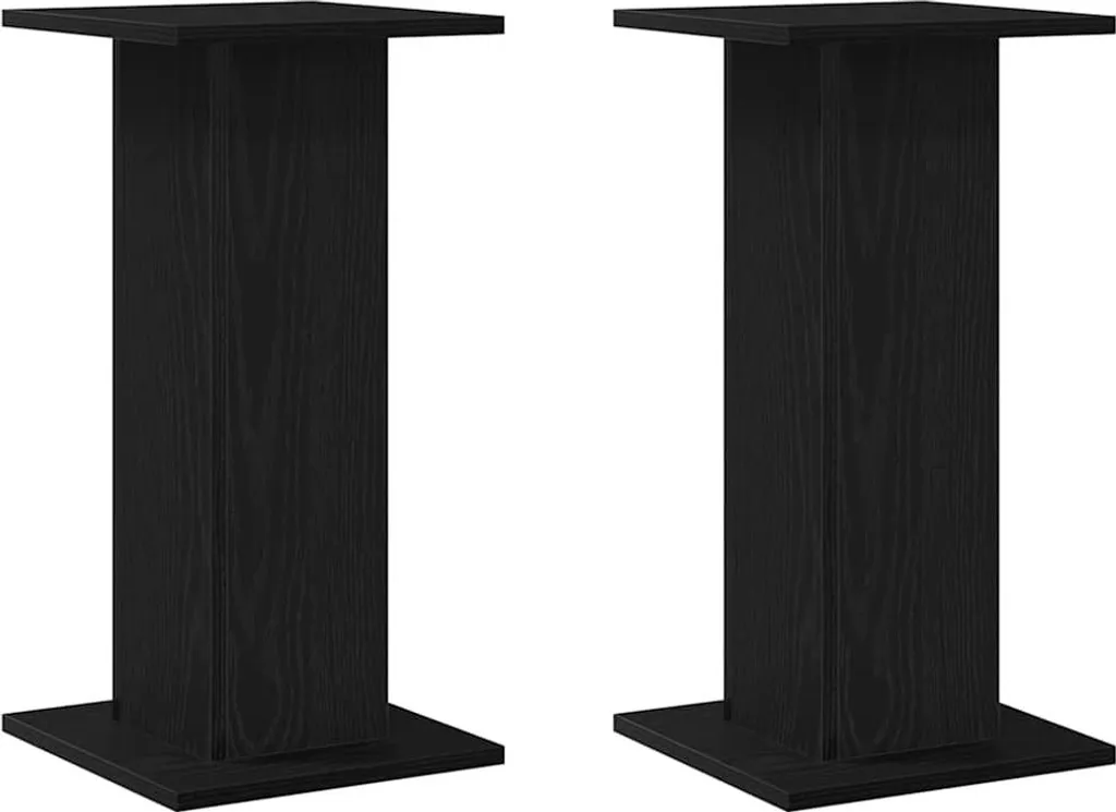 Set 2 Supporti Casse Acustiche 60cm Rovere Nero | Offerta Online
