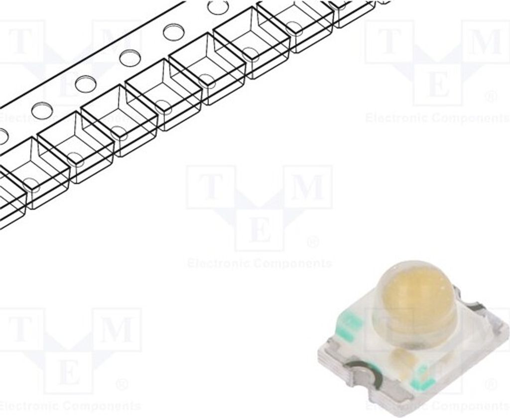 5x LED 1209 1500÷2700mcd 3,2x2,4x2,4mm SMD orange 20° 2,1÷2,5V KP224SECK LED-Diod
