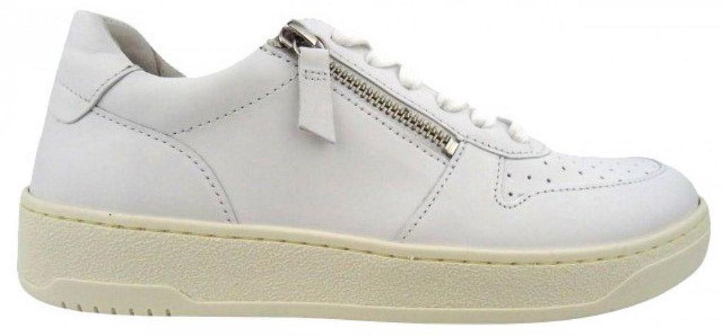 Gabor Nappa Reißverschluss Sneaker low Weiß in Gr. 40.5