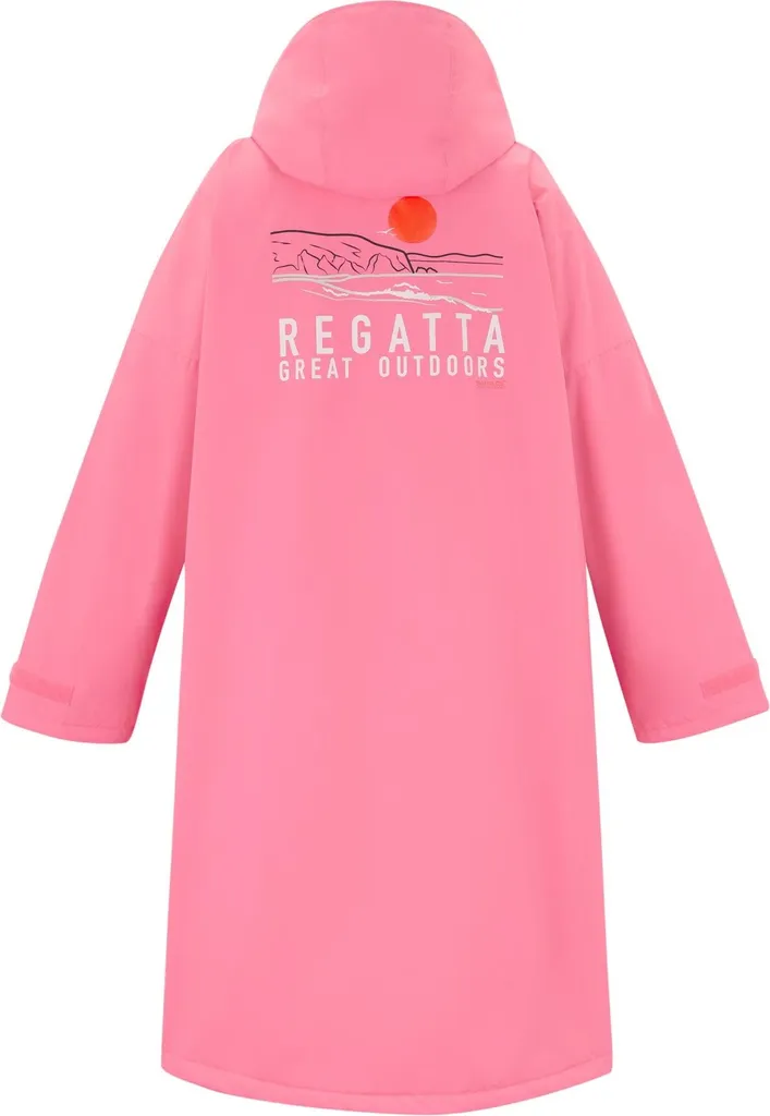 Robe de Change pour Surf et Natation Extérieure Doublure Chaude Rose