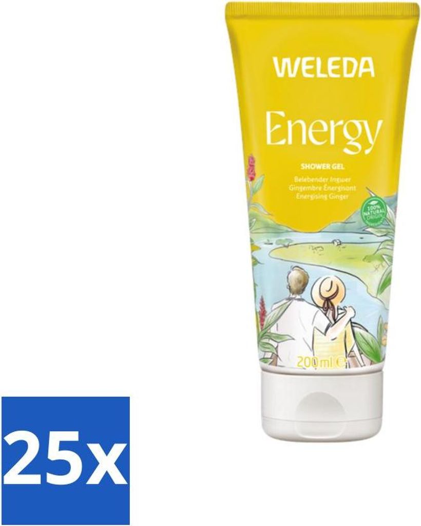 WELEDA - Aromadusche Energie Duschgel - 200 ml - Vorteilspack - 25 Stücke