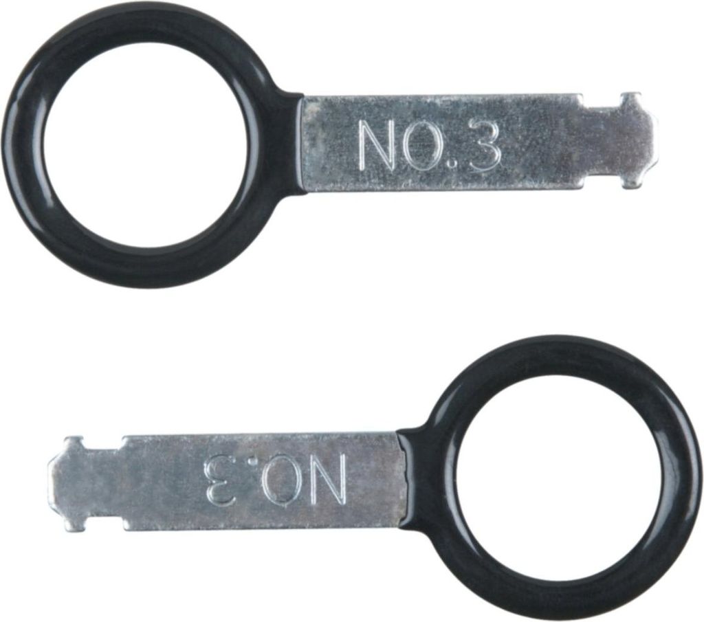 KS TOOLS 500.1375 Radio-/Navigationsgerät Entriegelungswerkzeug, für VW, 2-tlg.