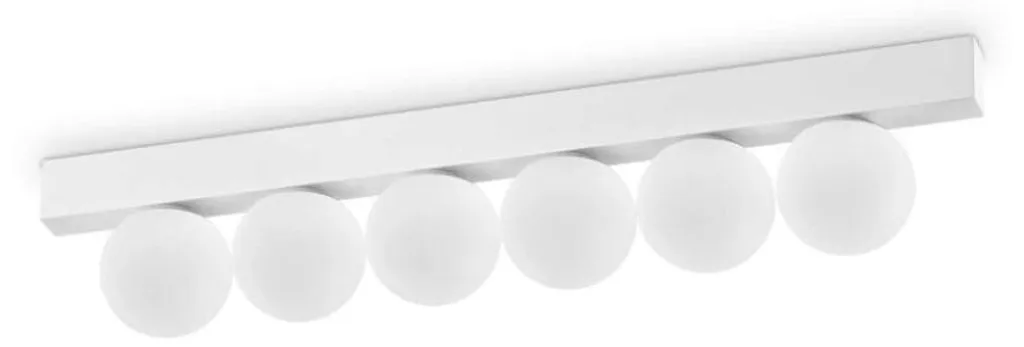 Plafonnier LED Intégré 18W Ping Pong Métal Blanc avec Éclairage 3000K