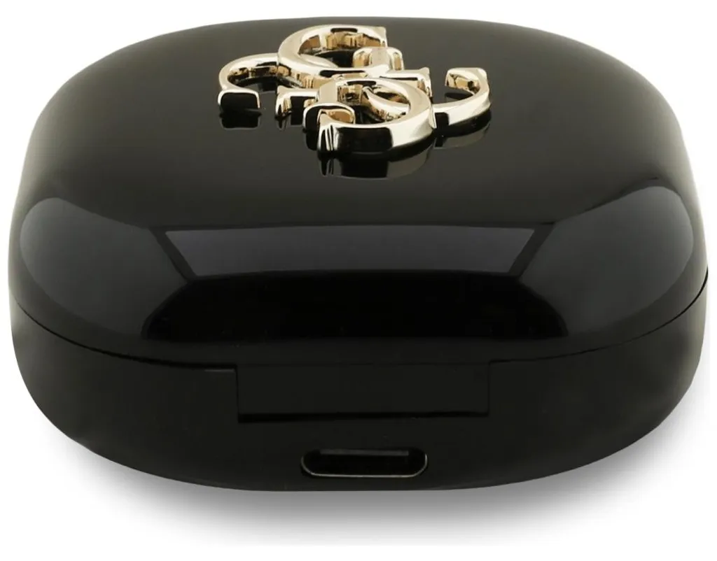 Écouteurs Bluetooth Guess True Wireless avec boîtier chic noir