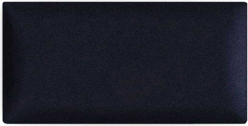 Wandpaneele 3D 30 x 60 cm gepolstert – für sehr einfache Selbstmontage, aus Velourstoff, mit weicher Füllung, Farbe Dunkelblau