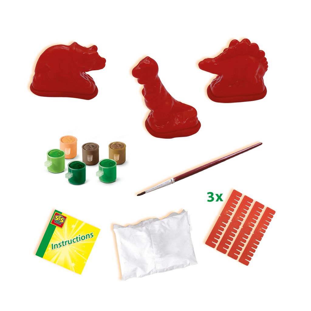 sadrový odliatok a maľovanie dinosaura Obrázok produktu 11