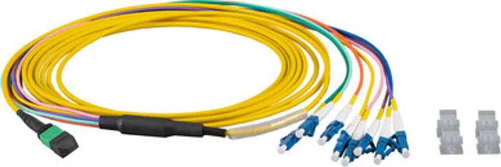 Câble MTP LC OS2 anti-perte de signal pour réseau saturé 10m jaune