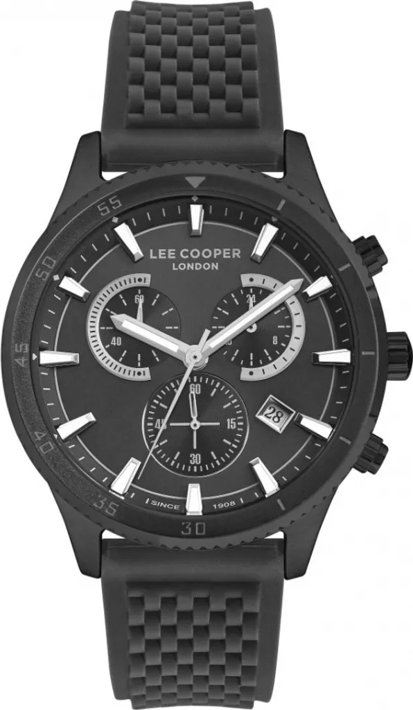 Montre Bracelet Homme Noire Lee Cooper LC07373.661 Look Chic et Moderne