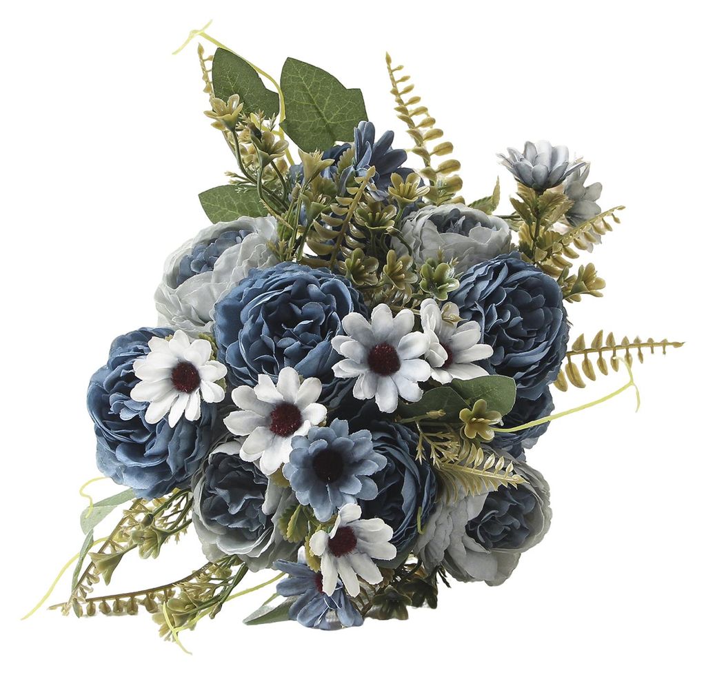 Künstliche Blumensträuße, künstliche Gänseblümchen, Pfingstrosen, künstliche Tischdekorationen für Zuhause, Hochzeiten und Hotels