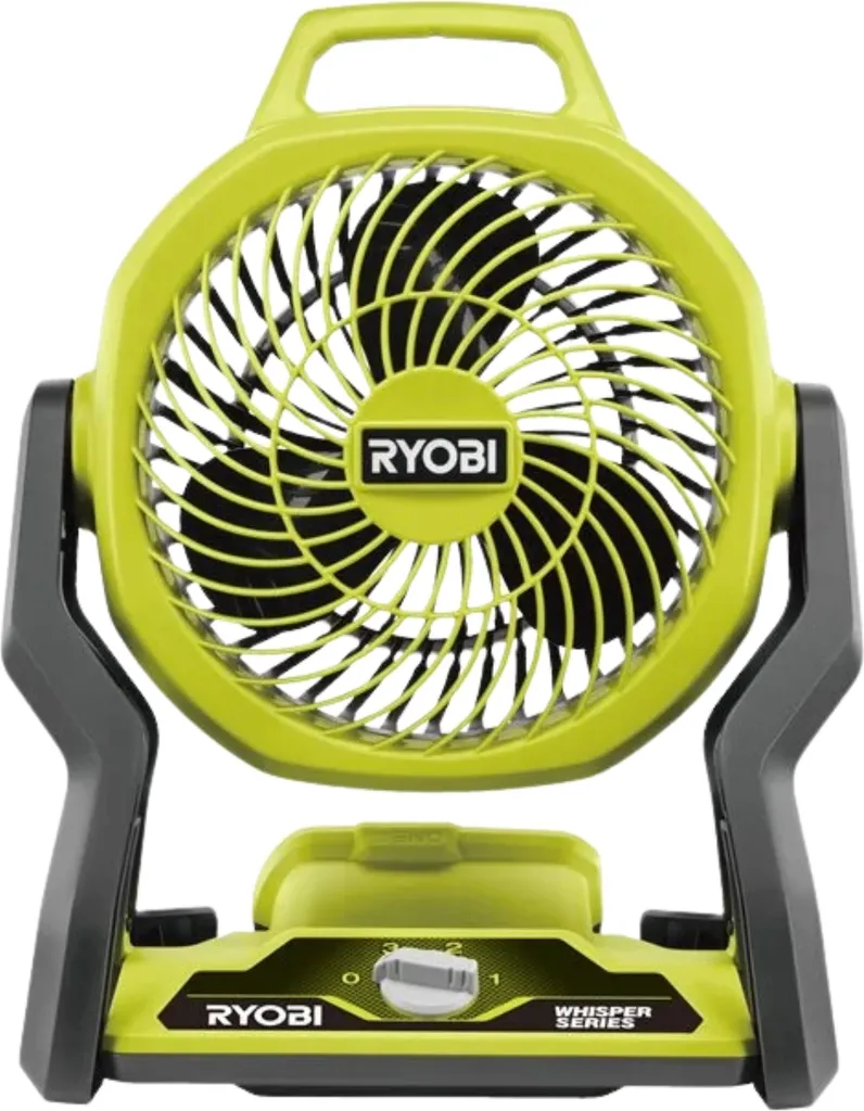 Ventilateur de Sol Sans Fil Ryobi R18F-0 Gamme ONE+ Débit 850m3/h